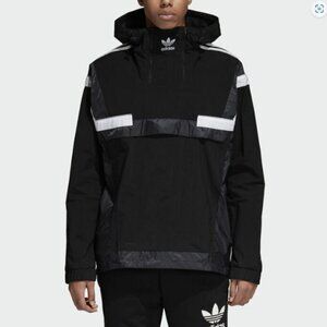 Adidas Men's Originals BR8 Pullover Windbreaker Black White - S